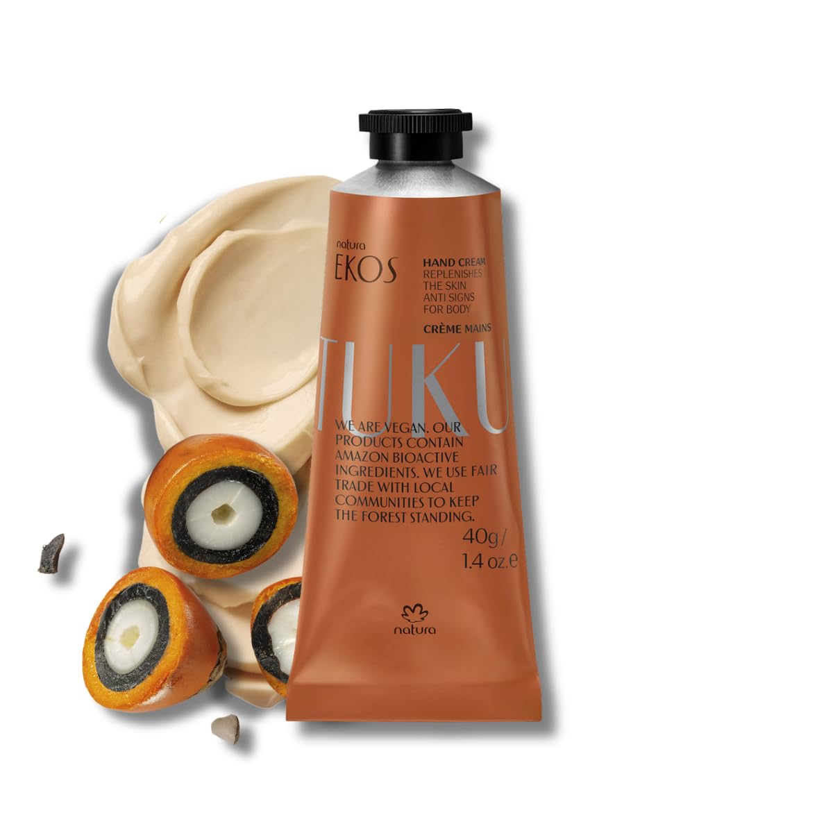 Natura Tukumã Hyaluronic Acid Hand Cream 40g front view