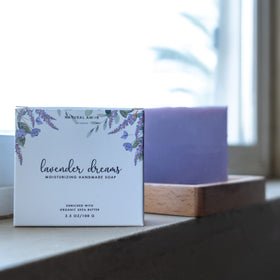 NATURAL AMOR Lavender Spa Gift Set with all products displayed