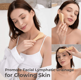 Natural bristle body brush from ROSENA set