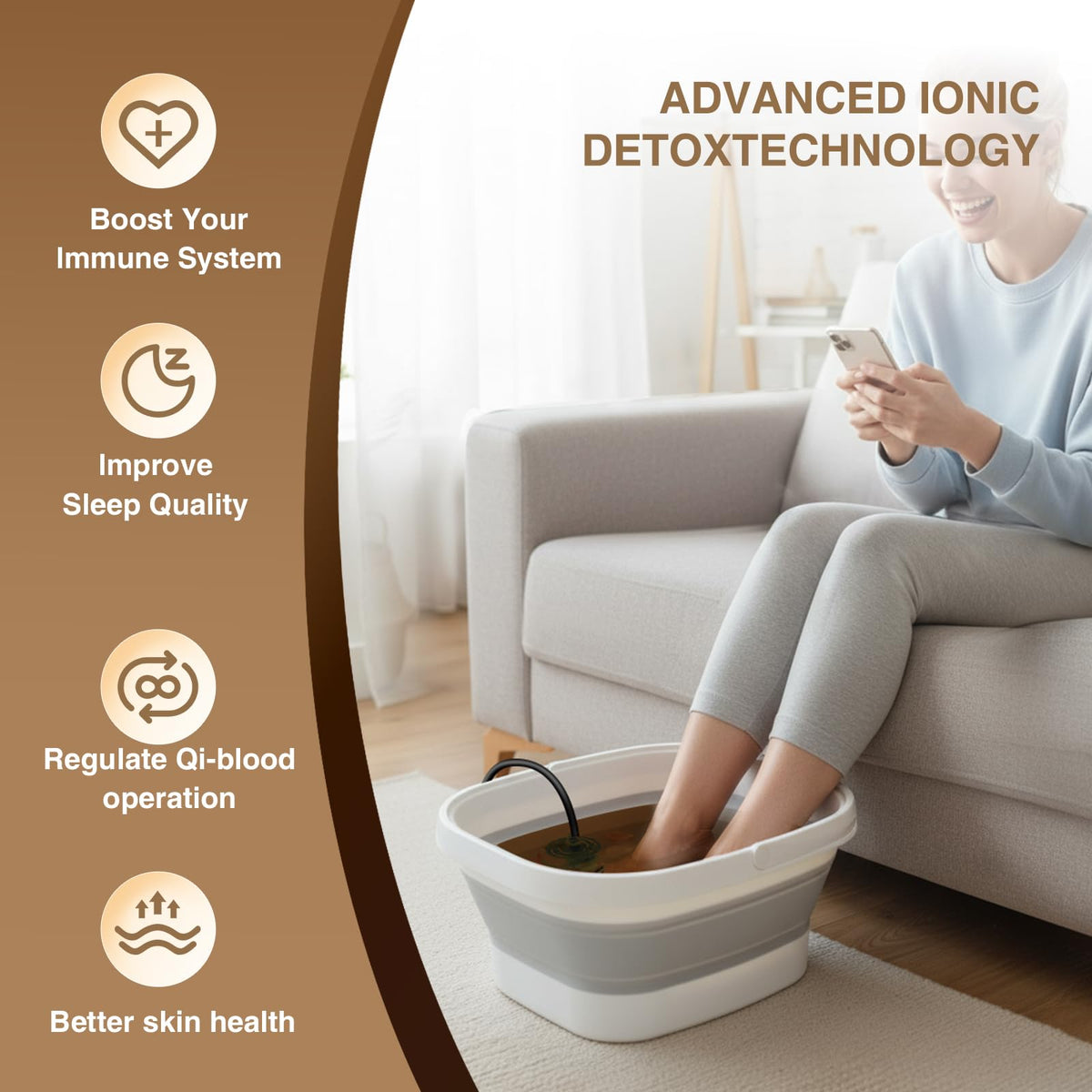 Natural deep-sea mineral salt included with Olixie Foot Bath