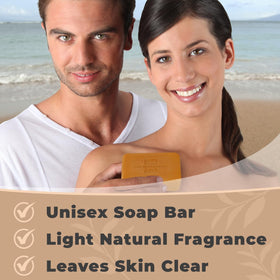Natural ingredients of One With Nature Dead Sea Salt Turmeric Soap