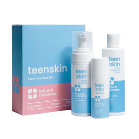 Natural Outcome Teen Skin Care Kit 3-Step Acne Regimen front view