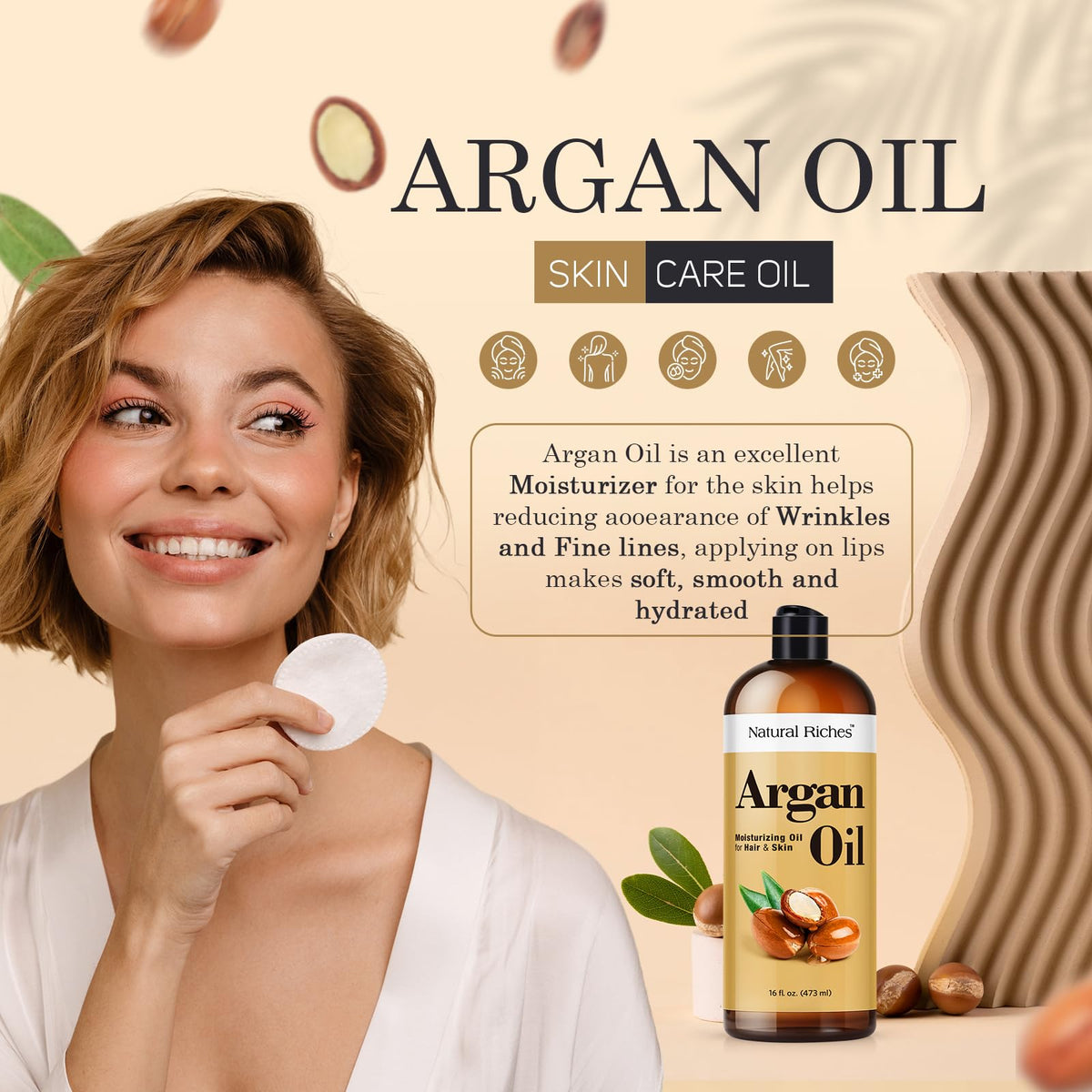 Natural Riches Moroccan Argan Oil for skin application