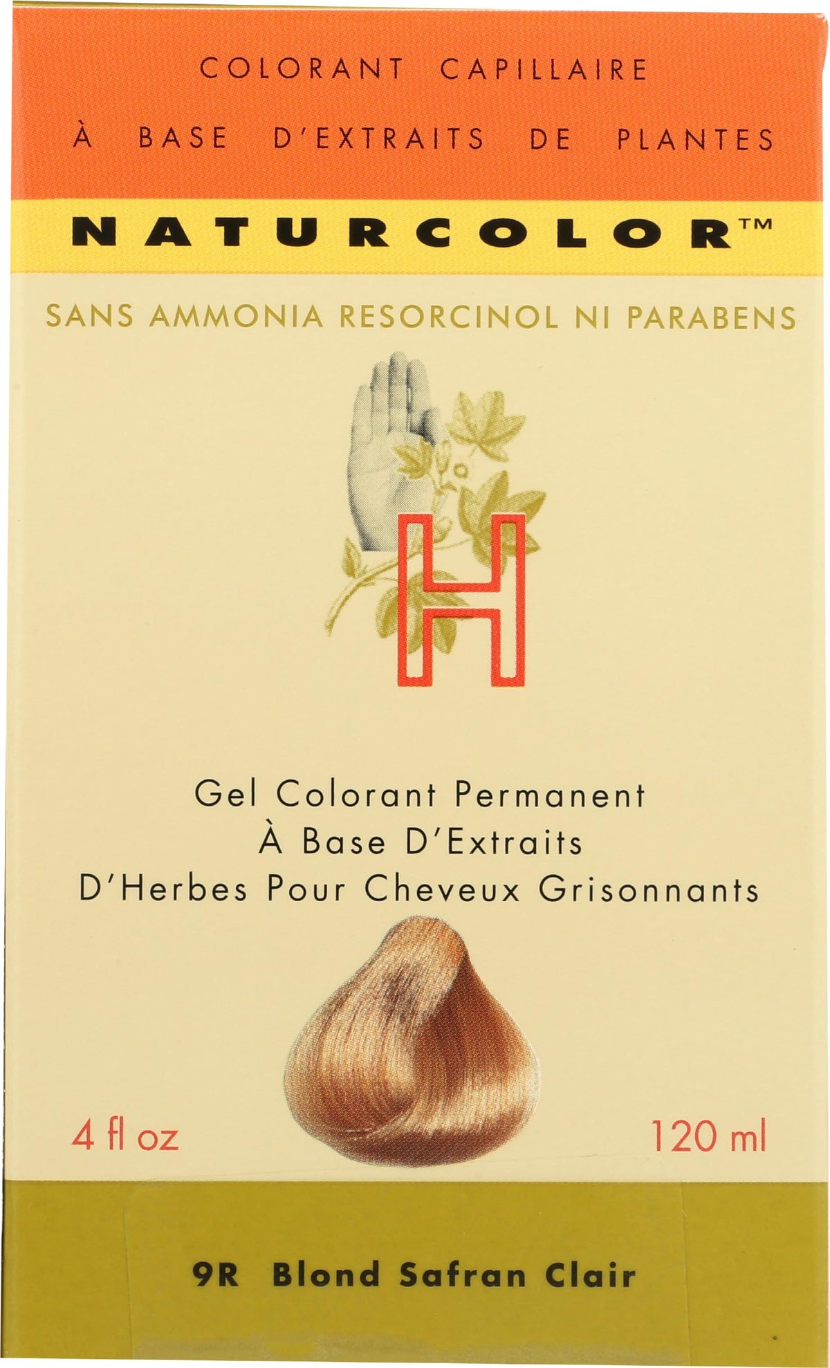 Naturcolor hair colour application instructions on packaging