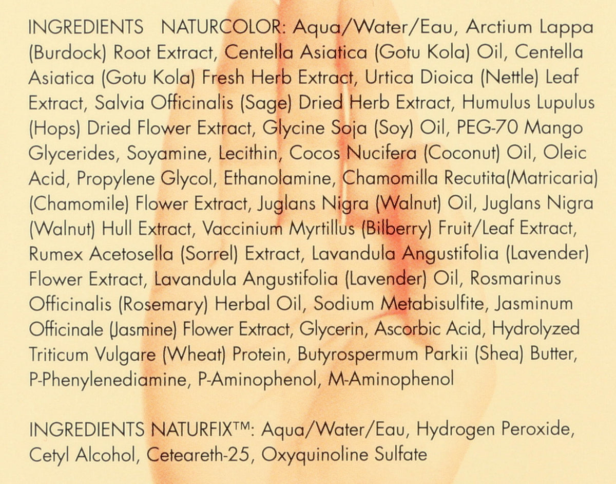 Naturcolor Hair Dye application process