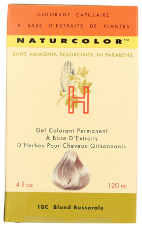 Naturcolor Hair Dye packaging back view