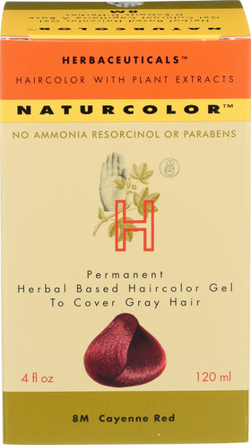 Naturcolor Haircolor 8M Cayenne Red front view