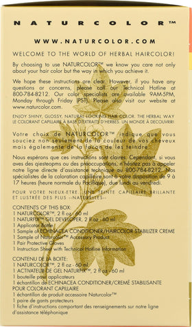 Naturcolor Haircolor 8M Cayenne Red ingredients list