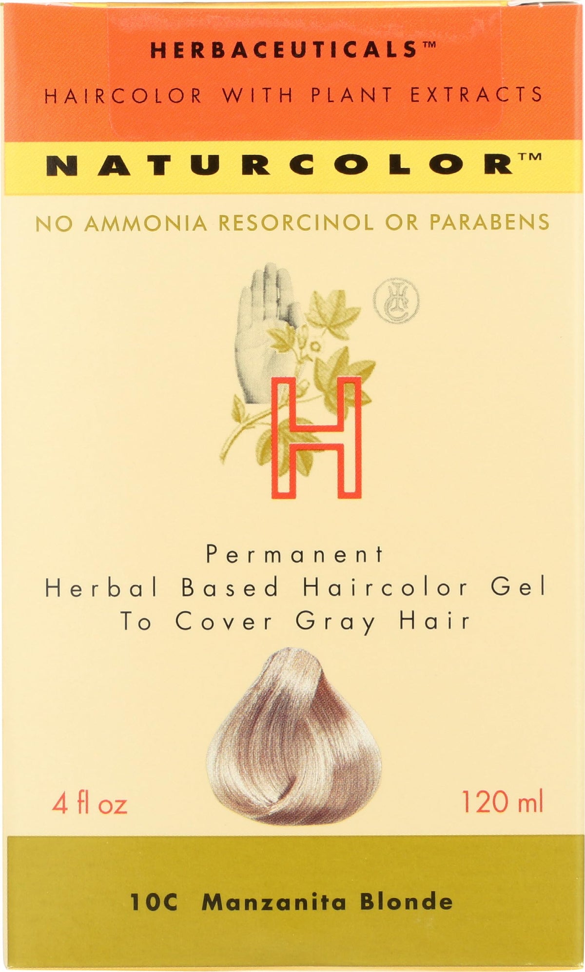 Naturcolor Haircolor Hair Dye Manzanita Blonde 4 Fl Oz front view