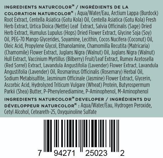 Naturcolor Yarrow Blonde Hair Dye 4 Fl Oz application instructions