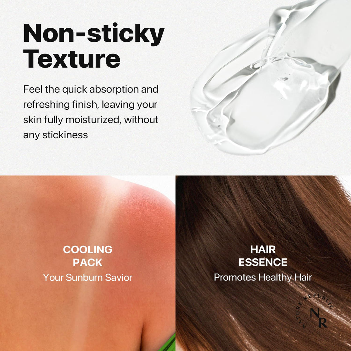 Nature Republic Aloe Vera Gel 3 pack display