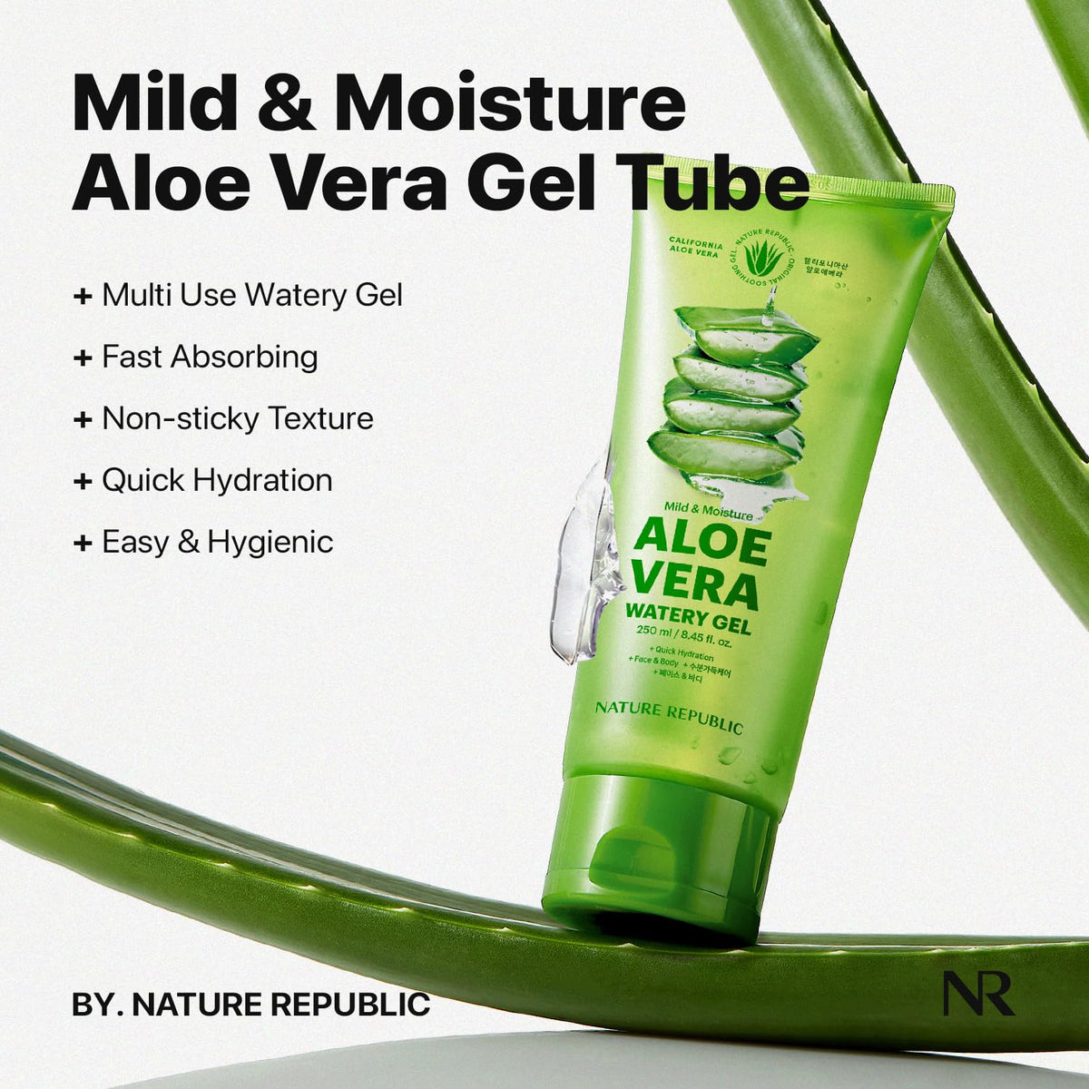 Nature Republic Aloe Vera Gel tube side view