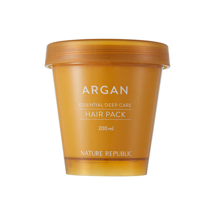Nature Republic Argan Essential Deep Care Hair Pack front view 200ml