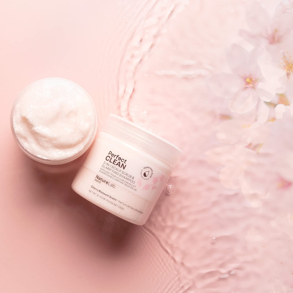 NATURELAB. TOKYO Perfect Clean Scalp Scrub 8.1 oz texture close-up