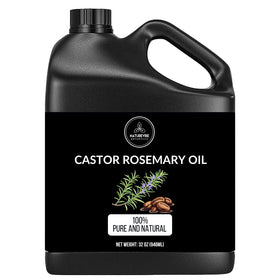 Naturevibe Botanicals Castor Rosemary Oil 32 ounces front view