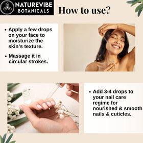 Naturevibe Botanicals Castor Rosemary Oil packaging details