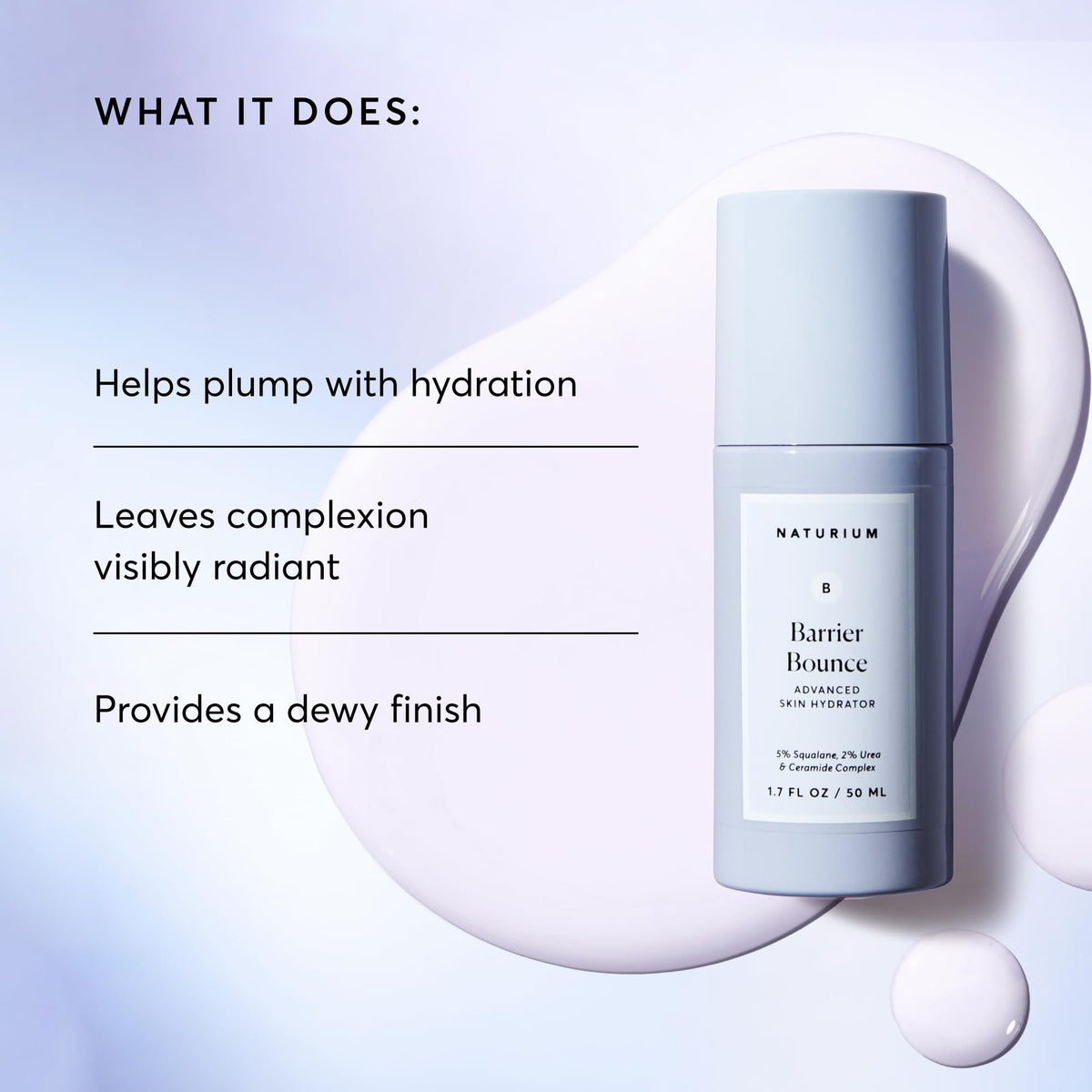 Naturium Barrier Bounce Serum on a bathroom counter