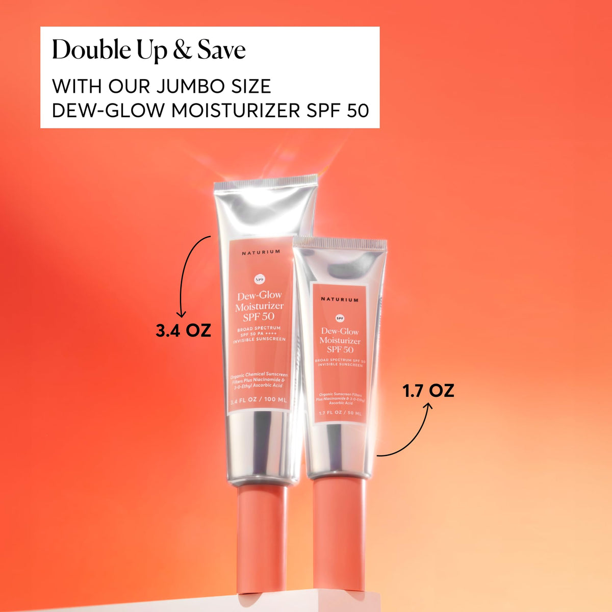 Naturium Dew-Glow Moisturizer SPF 50 side view