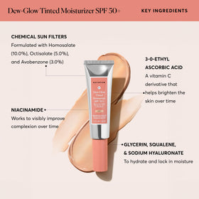 Naturium Dew-Glow Tinted Moisturiser SPF 50+ packaging
