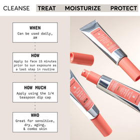 Naturium Dew-Glow Tinted Moisturiser SPF 50+ texture on skin