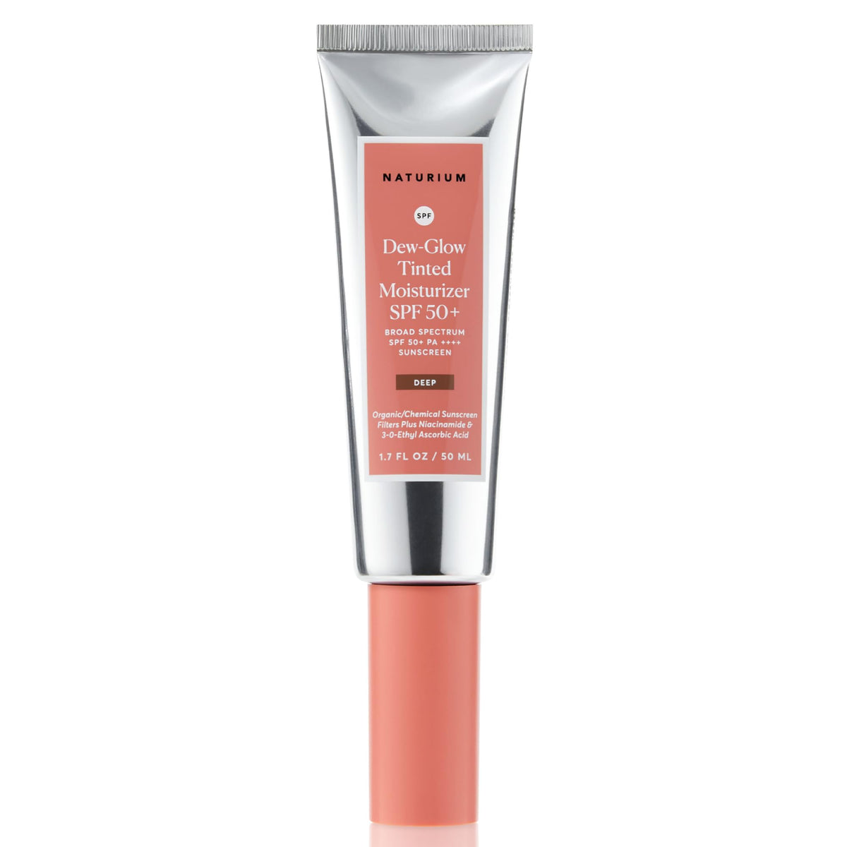 Naturium Dew-Glow Tinted Moisturizer SPF 50+ Deep front view
