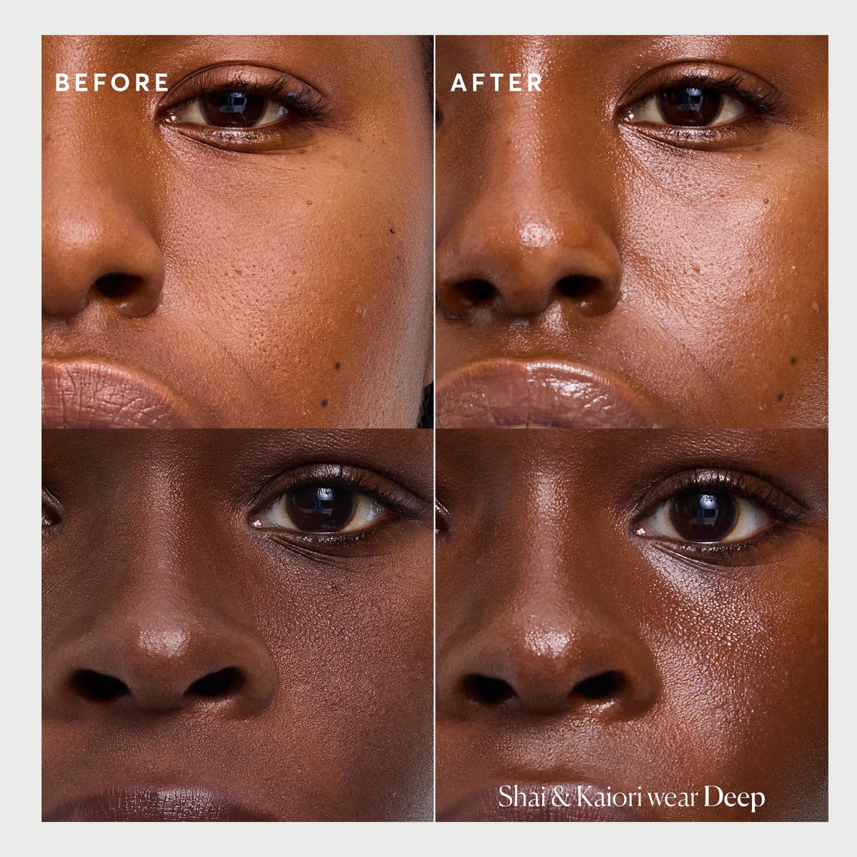 Naturium Dew-Glow Tinted Moisturizer SPF 50+ Deep texture close-up