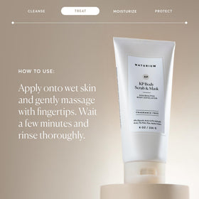 Naturium KP Body Scrub application on skin