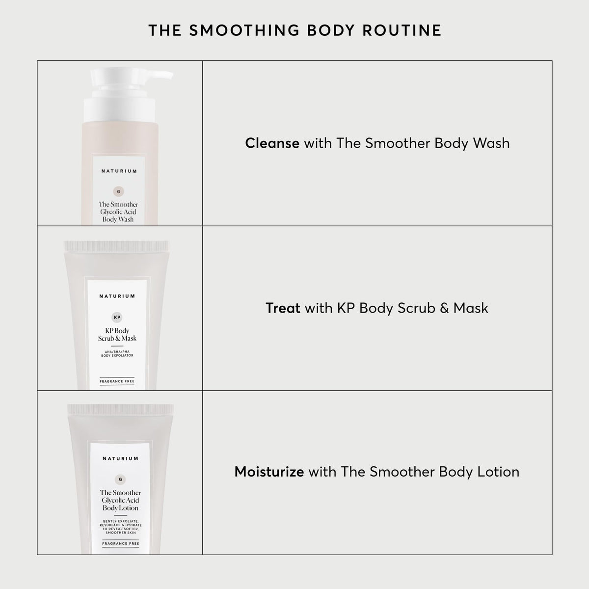 Naturium KP Body Scrub in shower setting