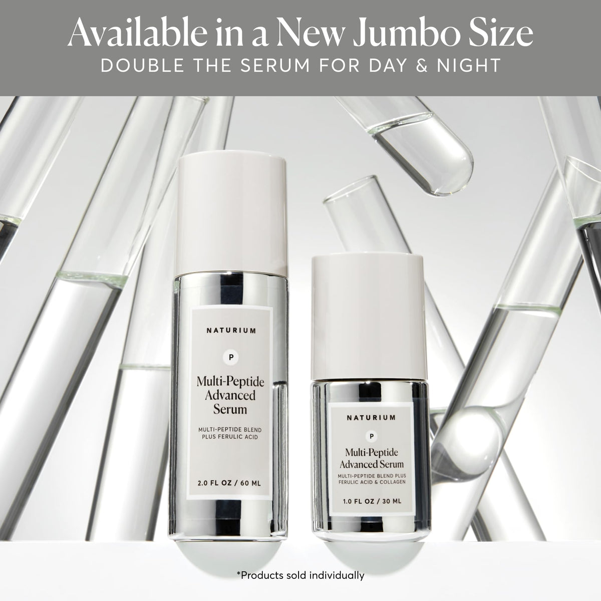 Naturium Multi-Peptide Advanced Serum Jumbo application on skin