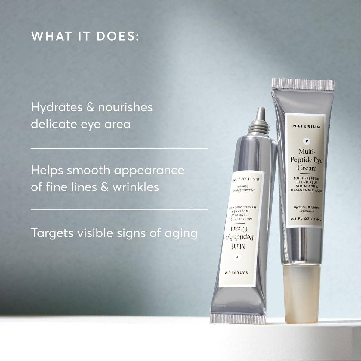Naturium Multi-Peptide Eye Cream 0.5 oz side view