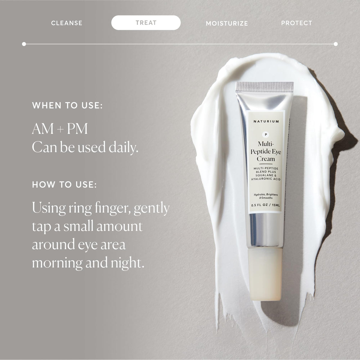 Naturium Multi-Peptide Eye Cream 0.5 oz texture close-up