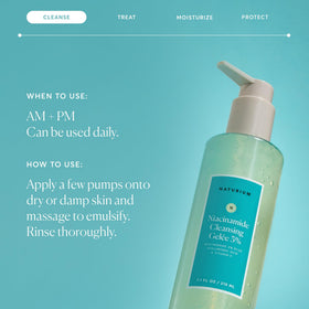 Naturium Niacinamide Cleansing Gelée 3% being applied on skin
