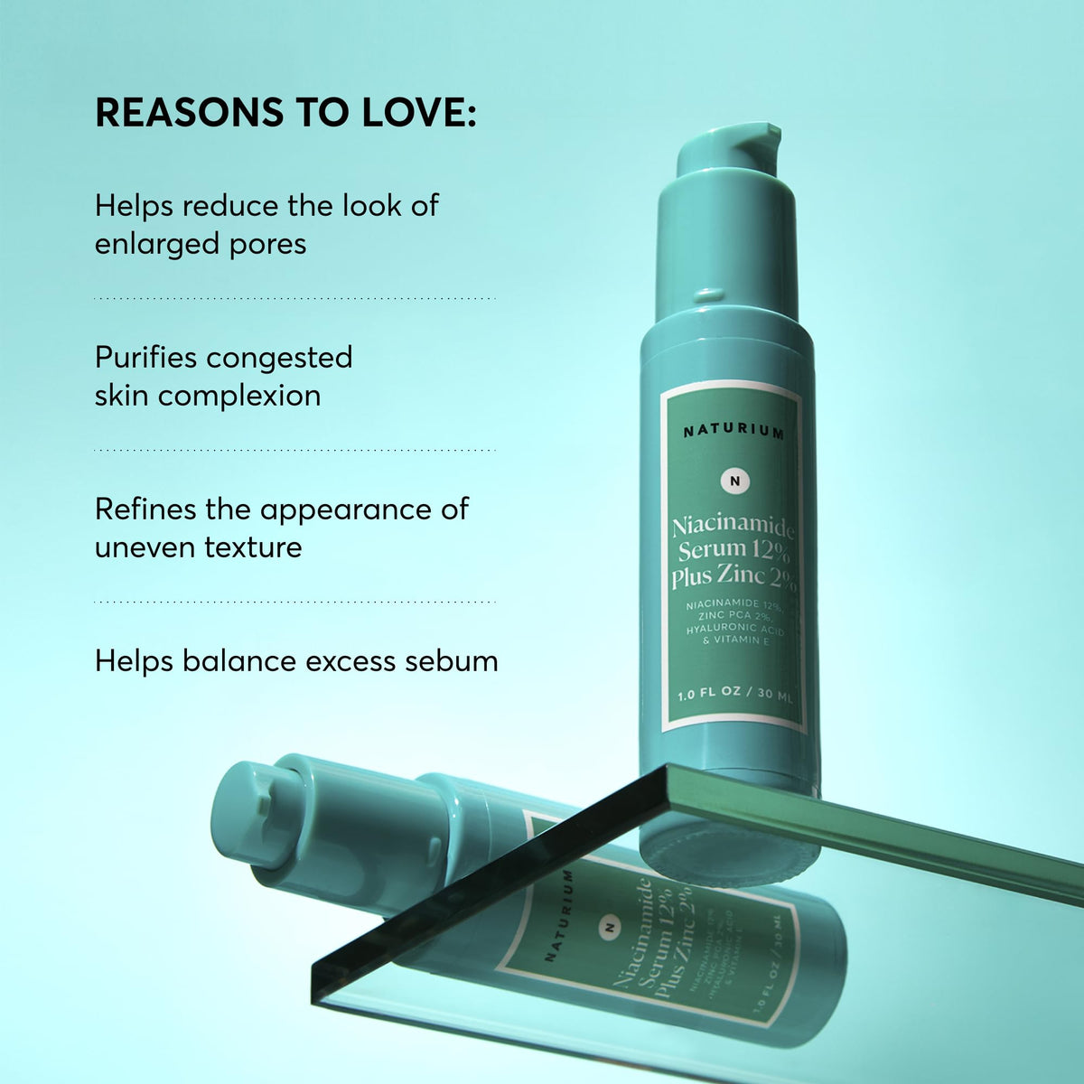 Naturium Niacinamide Face Serum texture on skin