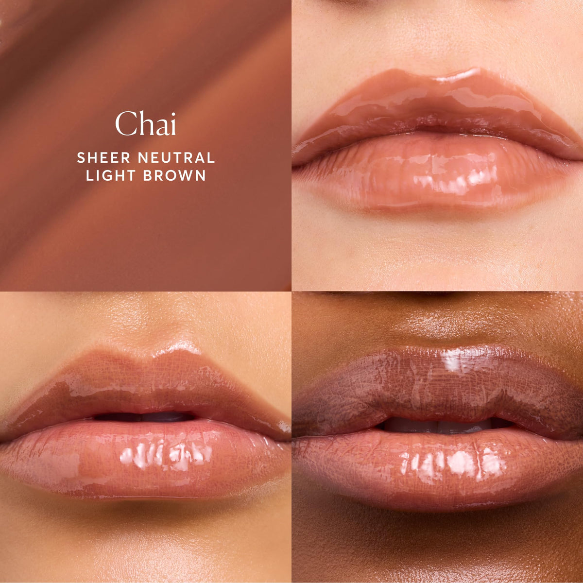Naturium Phyto-Glow Lip Balm 0.34 oz Chai open showing product