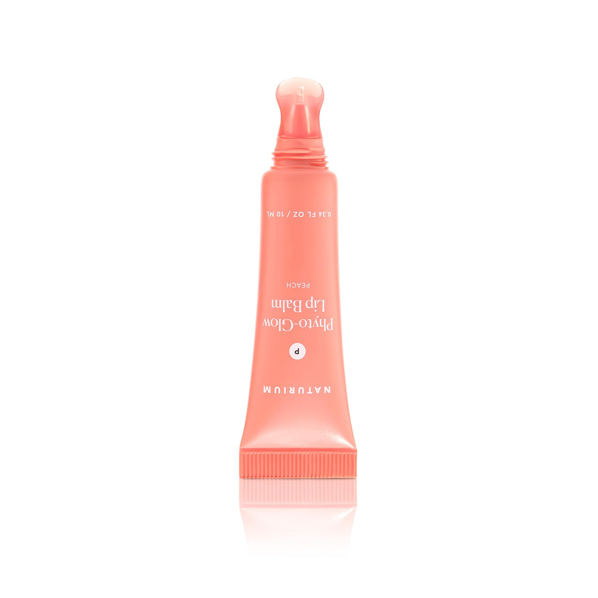 Naturium Phyto-Glow Lip Balm 0.34 oz Peach texture close-up