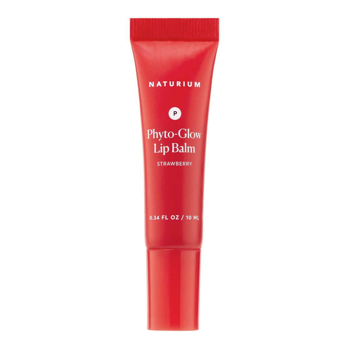 Naturium Phyto-Glow Lip Balm 0.34 oz Strawberry front view