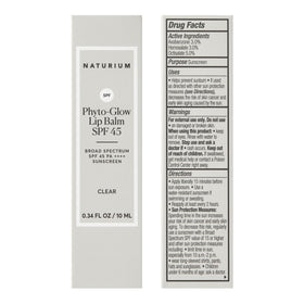 Naturium Phyto-Glow Lip Balm SPF 45 clear balm texture close-up