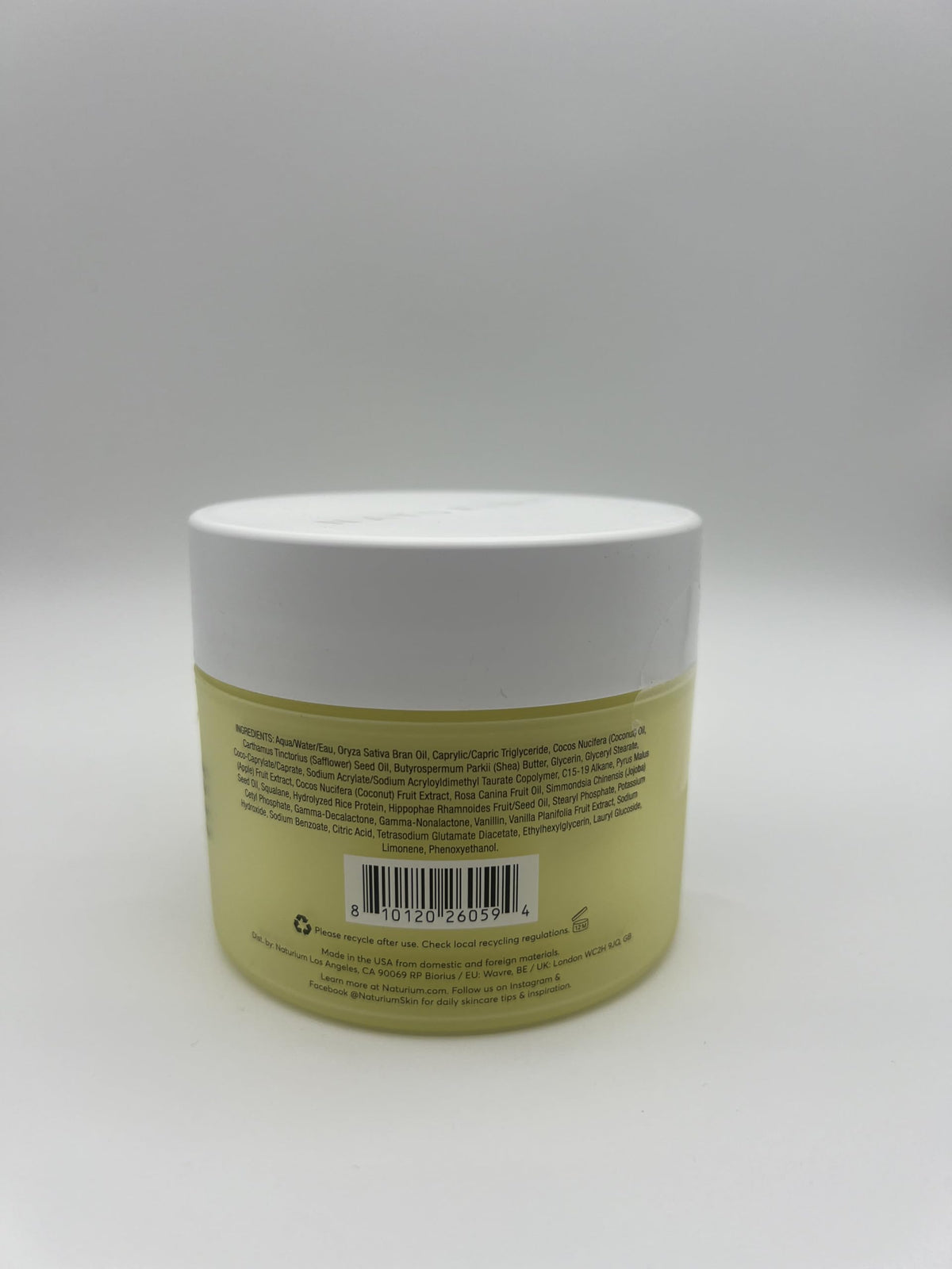 Naturium The Glow Getter Whipped Multi-Oil Body Butter 320g on a bathroom shelf