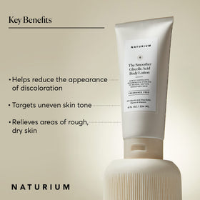 Naturium The Smoother Glycolic Acid Body Lotion 8 oz side view