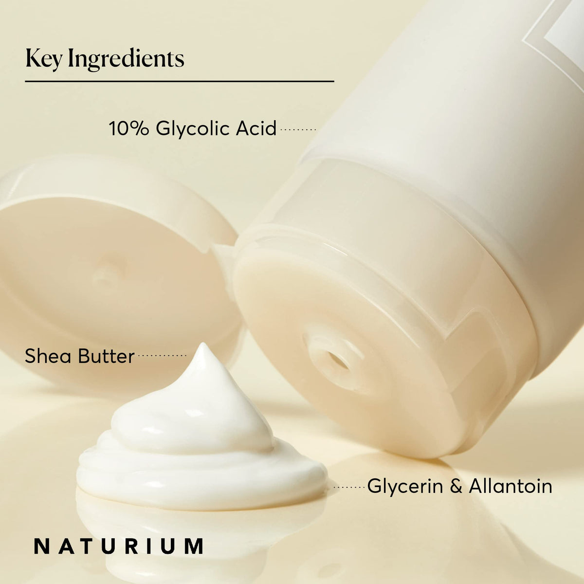 Naturium The Smoother Glycolic Acid Body Lotion texture close-up