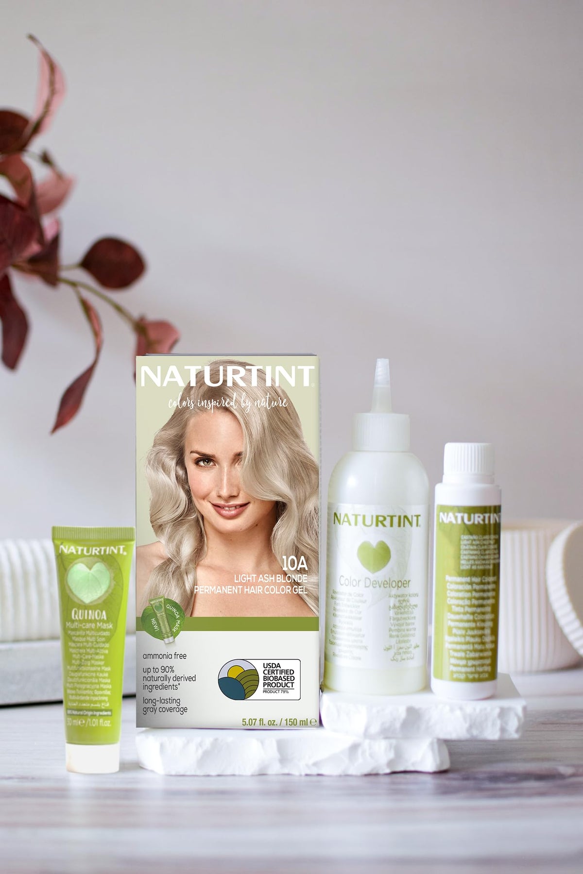 Naturtint 10A Light Ash Blonde hair colour application instructions