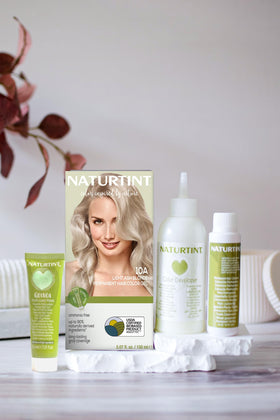 Naturtint 10A Light Ash Blonde ingredients list on packaging