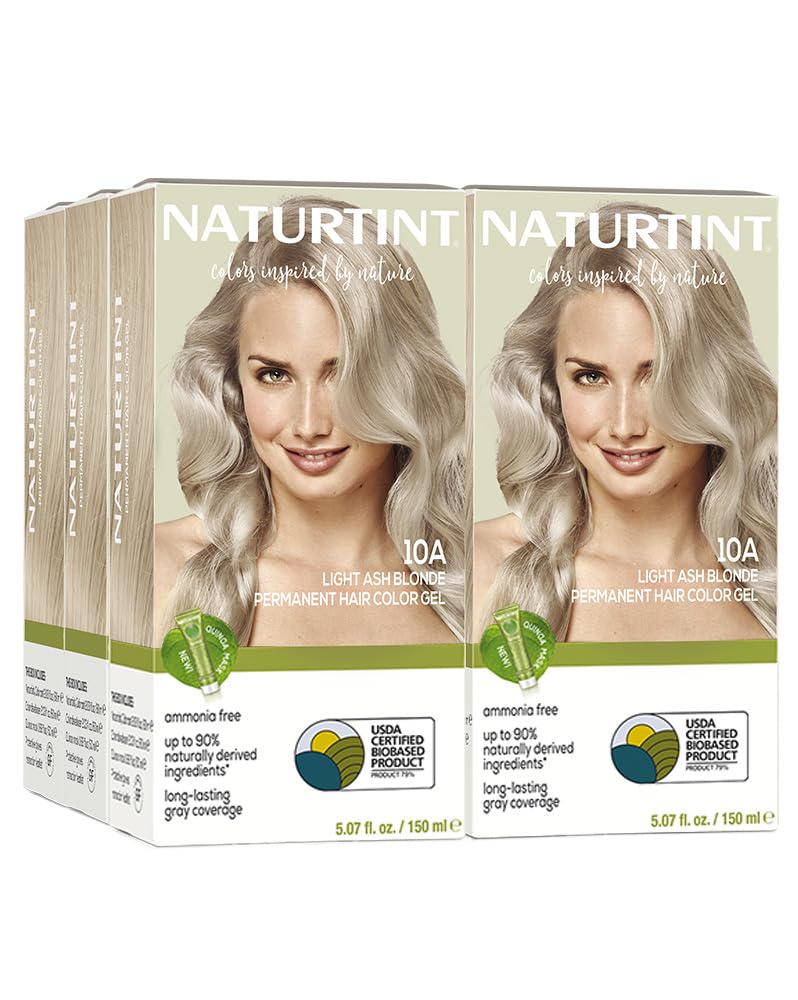 Naturtint 10A Light Ash Blonde Permanent Hair Colour pack front view