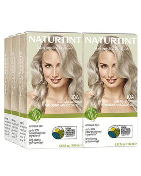 Naturtint 10A Light Ash Blonde Permanent Hair Colour pack front view