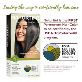 Naturtint 1N Ebony Black hair color application process