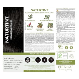 Naturtint 2N Brown Black ingredients list close-up