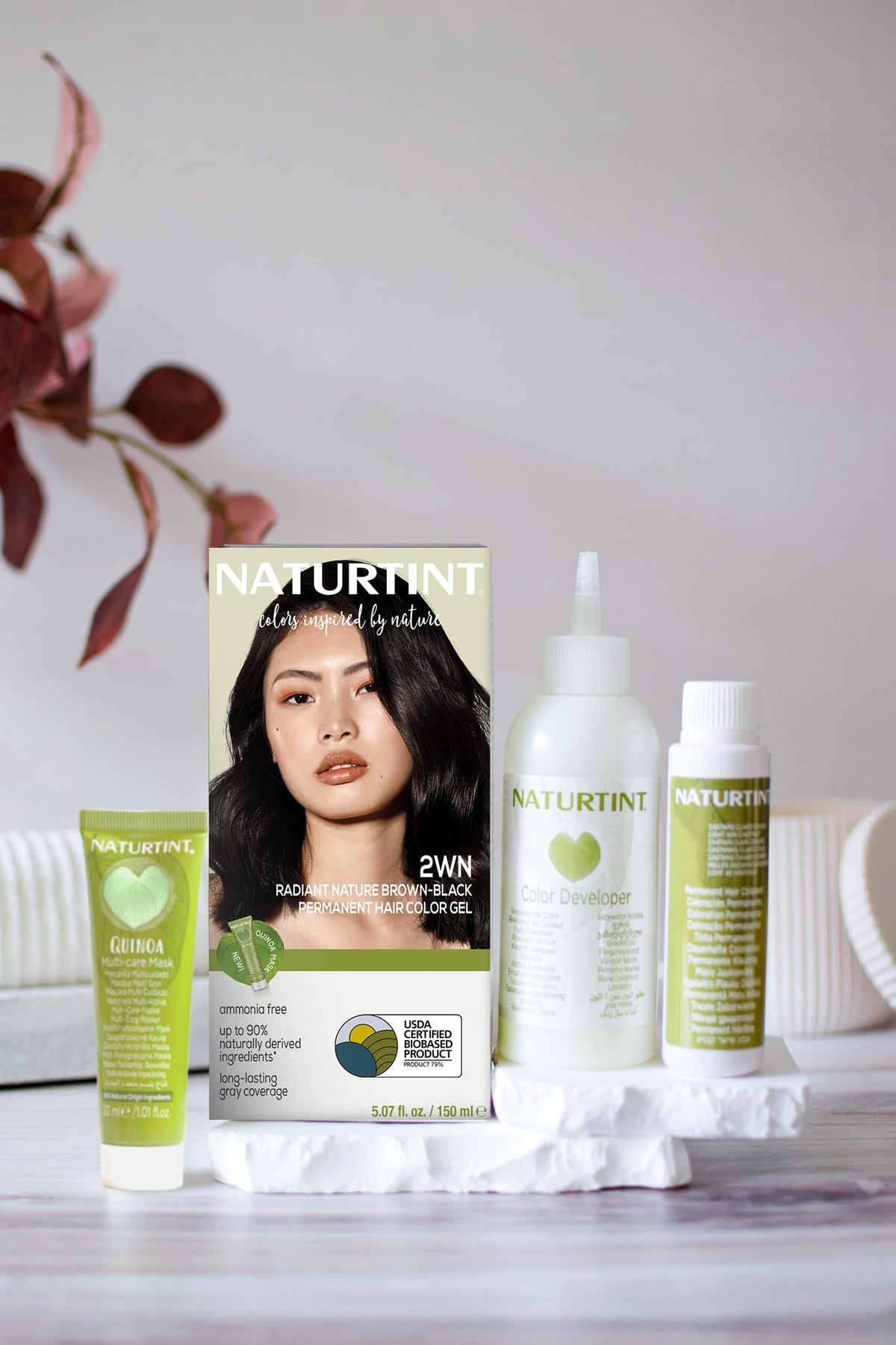 Naturtint 2WN hair colour application process