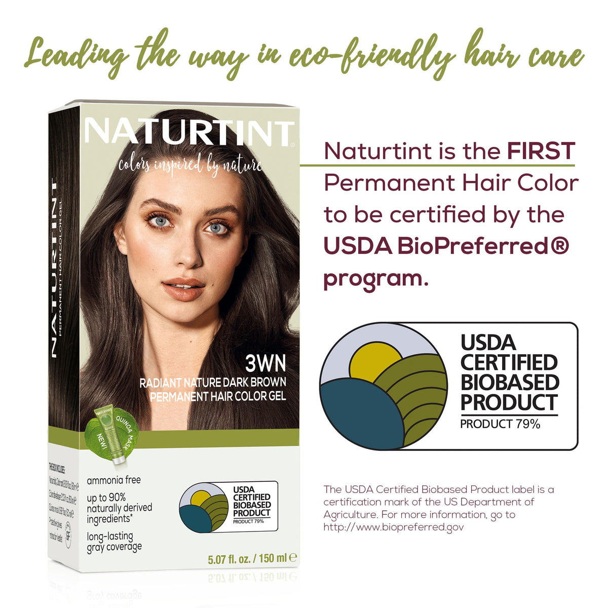 Naturtint 3WN Dark Brown hair colour application process