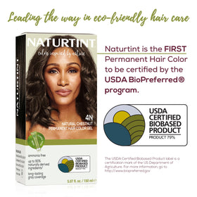 Naturtint 4N Natural Chestnut hair colour swatch
