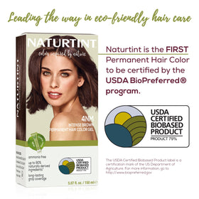 Naturtint 4NM Intense Brown hair colour results on hair